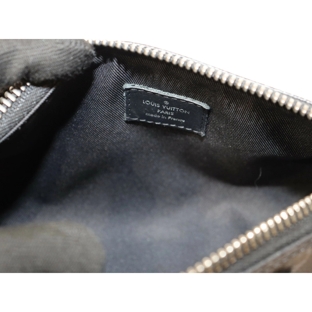 LOUIS VUITTON Keepall Shoulder bag Handbag Monogram Eclipse Black Reverse - Picture 9 of 9